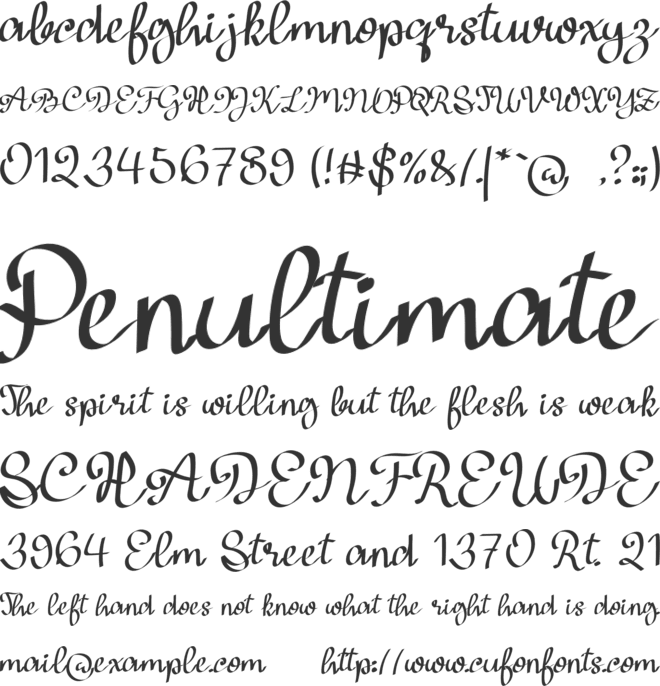 Adrenaline font preview