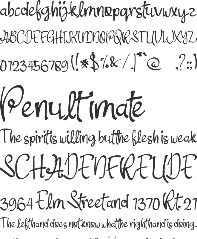 Brush Square font preview