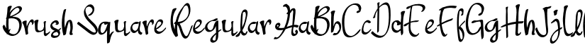 Brush Square Regular font