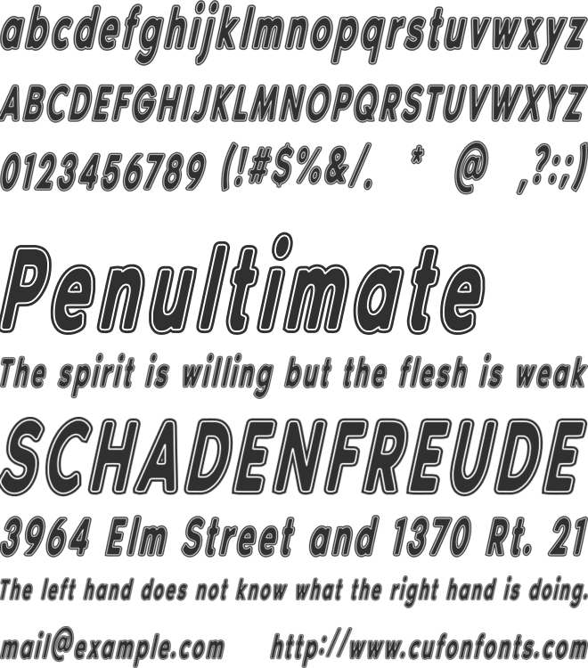 VERY HAPPY font preview