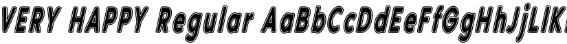 VERY HAPPY Regular font