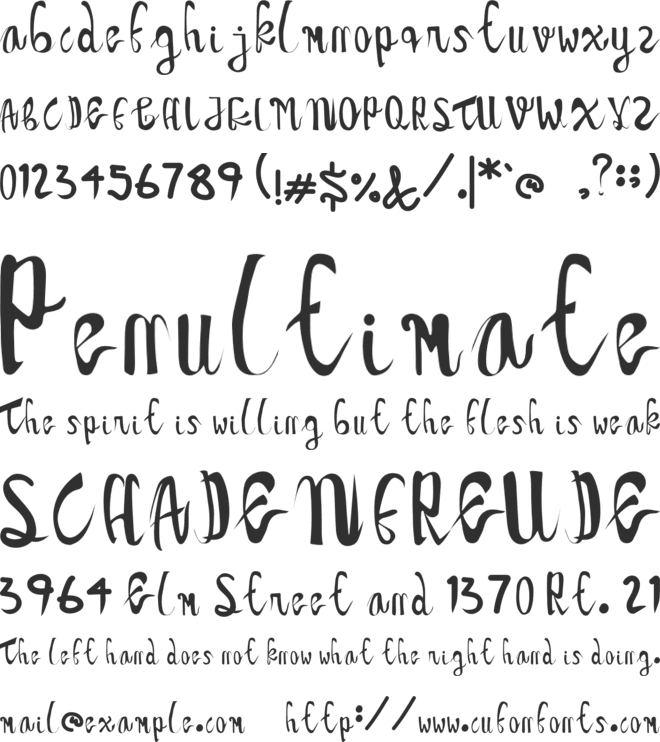 ABSOLUTE font preview