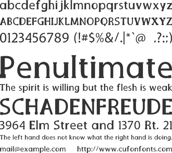Delux Mainpal font preview