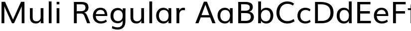 Muli Regular font