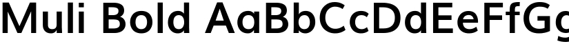 Muli Bold font