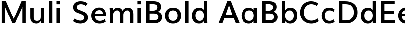 Muli SemiBold font