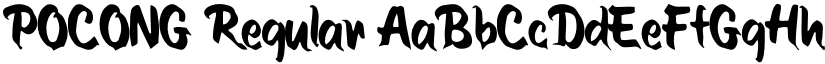 POCONG Regular font