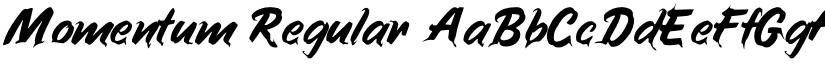 Momentum Regular font
