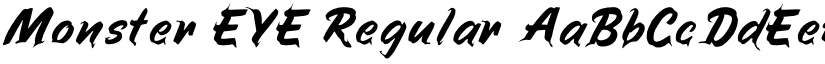 Monster EYE Regular font