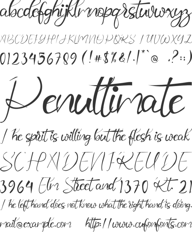 Royalisa font preview