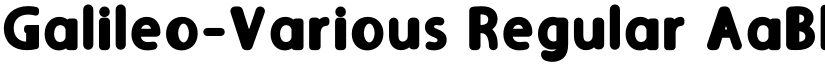 Galileo-Various Regular font