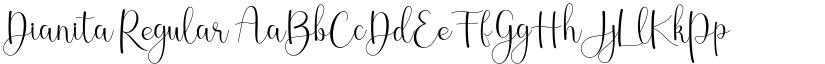 Dianita Regular font
