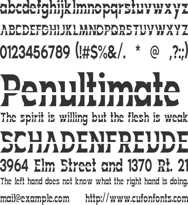 Drakedrake font preview