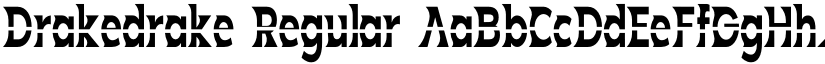 Drakedrake Regular font
