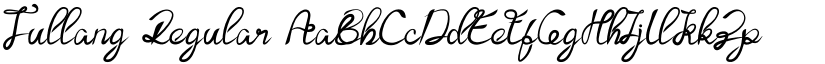 Tullang Regular font