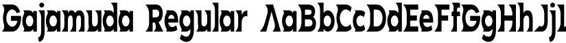 Gajamuda Regular font