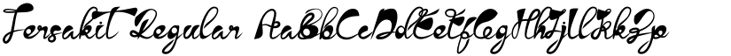 Tersakit Regular font