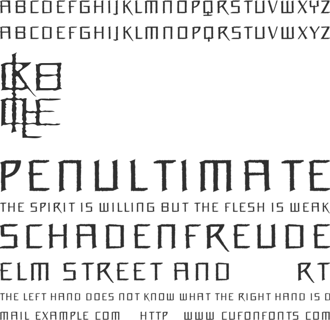 Orchidee font preview