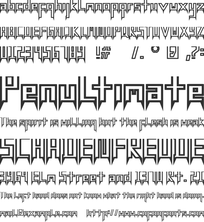 Besobeso font preview