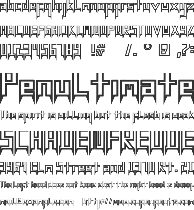 Besobeso font preview