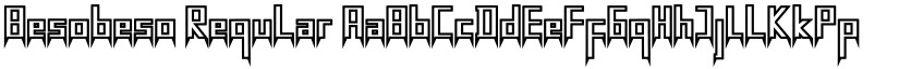 Besobeso Regular font