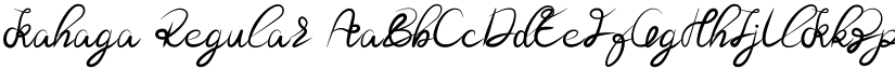 Kahaga Regular font
