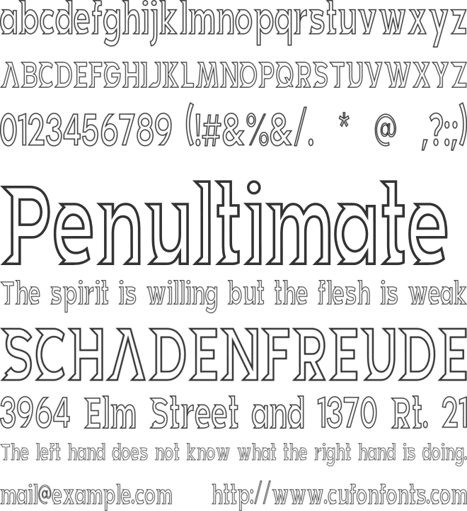 Mamamuda font preview