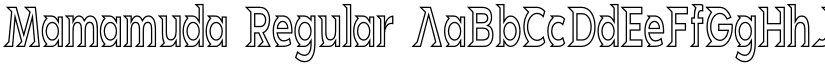 Mamamuda Regular font