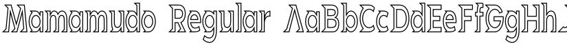 Mamamudo Regular font