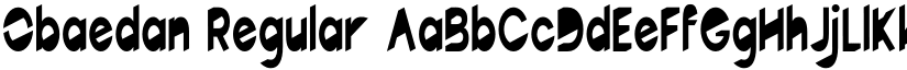 Obaedan Regular font