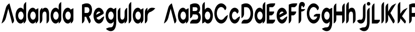 Adanda Regular font