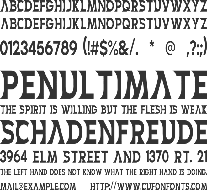 ROROGODO font preview