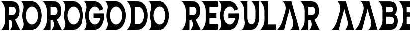 ROROGODO Regular font