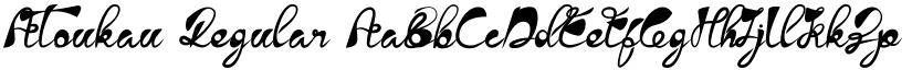 Atoukau Regular font