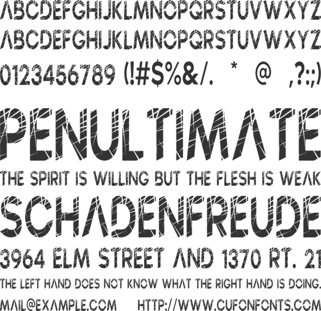 MONSGOR font preview