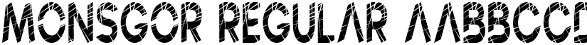 MONSGOR Regular font