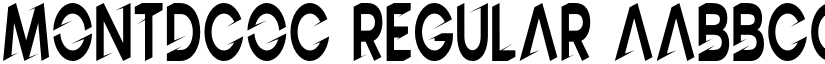 MONTDCOC Regular font