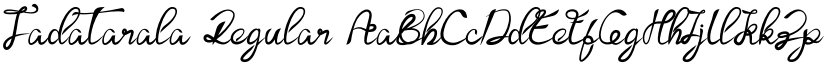 Tadatarala font download