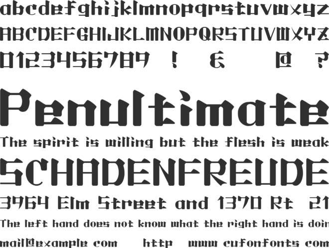 Lightmorning font preview