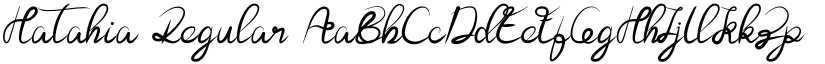 Hatahia Regular font