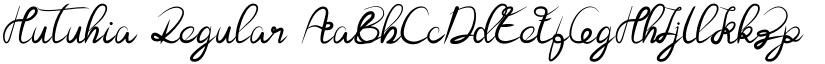 Hutuhia Regular font