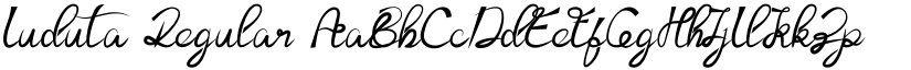 Luduta Regular font