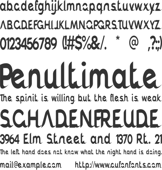 Dapatgajah font preview