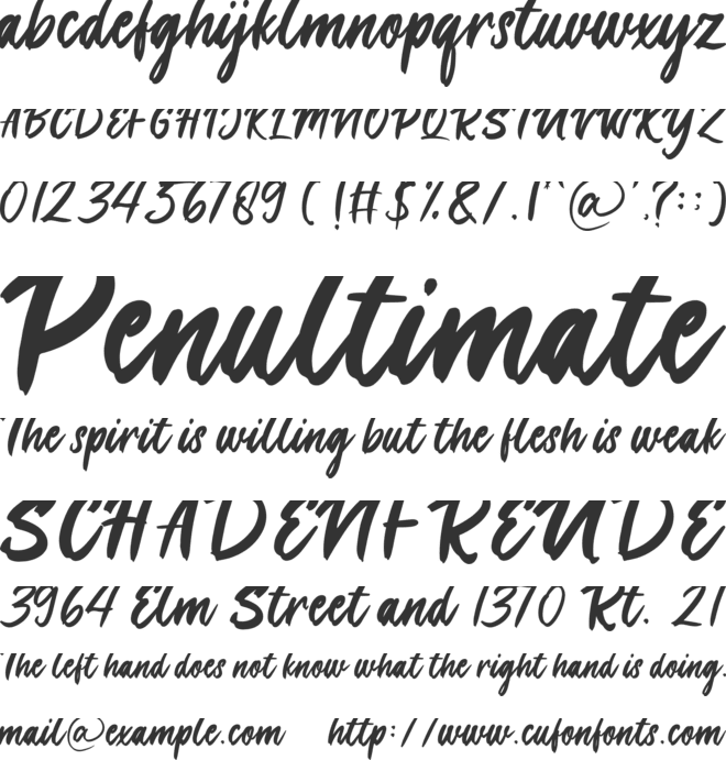 London Calling font preview