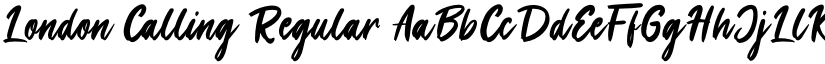 London Calling Regular font