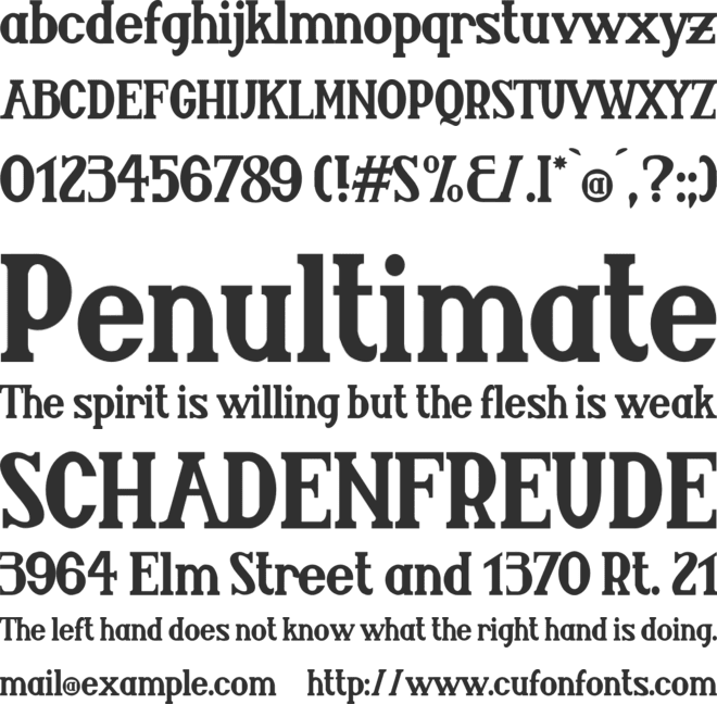 Jequitiranaboia font preview