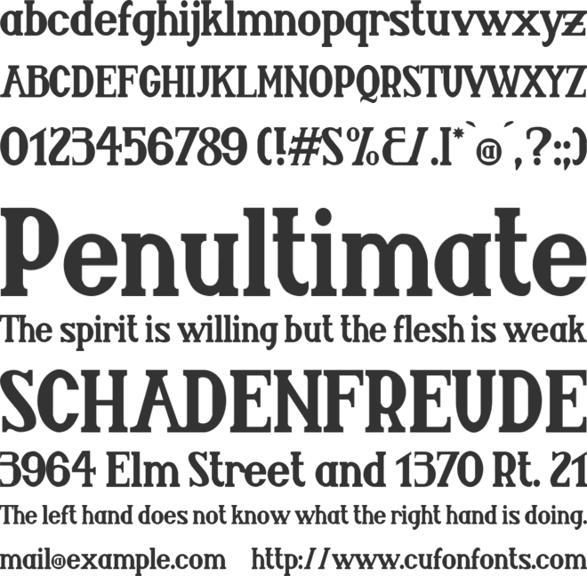 Jequitiranaboia font preview