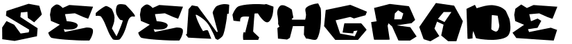SeventhGRADE Regular font