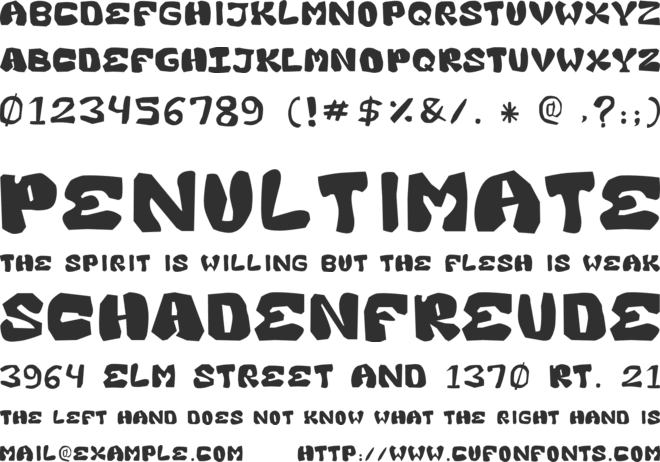 AreWeThereYet font preview