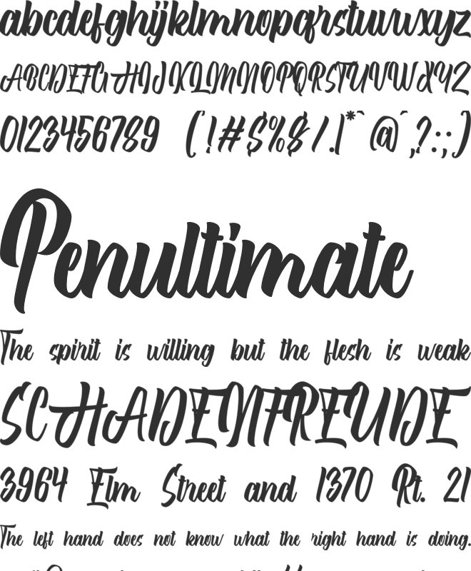 After Breaking font preview